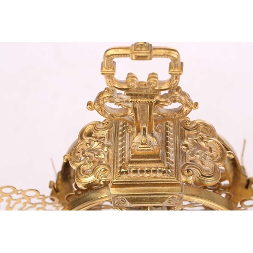 176 - A French Napoleon III style gilt brass 