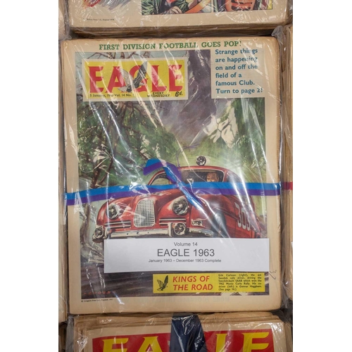 188 - A complete run of the first set of Eagle comics, (997 issues in 20 volumes), 1950-1969, to include i... 