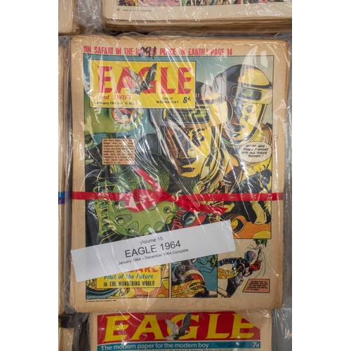 188 - A complete run of the first set of Eagle comics, (997 issues in 20 volumes), 1950-1969, to include i... 