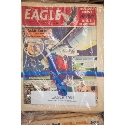 188 - A complete run of the first set of Eagle comics, (997 issues in 20 volumes), 1950-1969, to include i... 