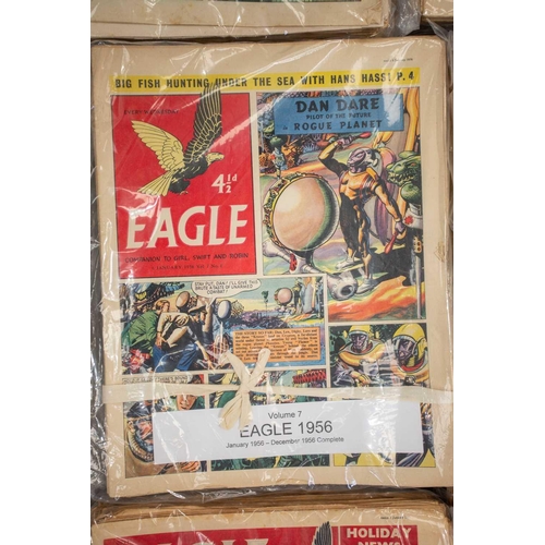 188 - A complete run of the first set of Eagle comics, (997 issues in 20 volumes), 1950-1969, to include i... 