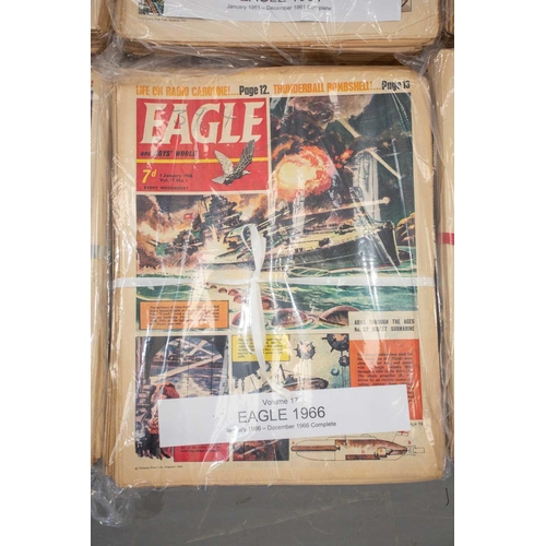 188 - A complete run of the first set of Eagle comics, (997 issues in 20 volumes), 1950-1969, to include i... 