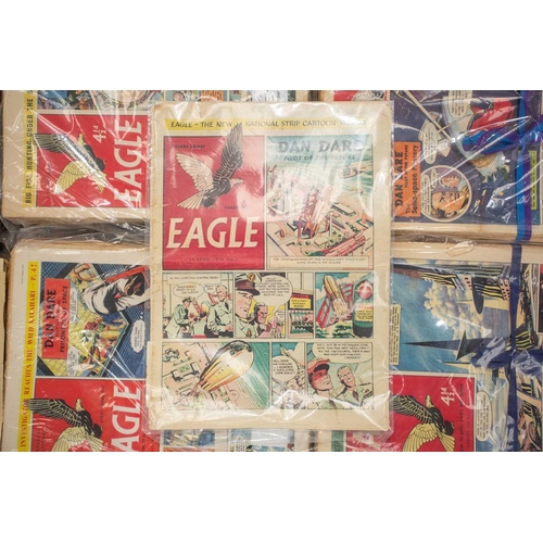 188 - A complete run of the first set of Eagle comics, (997 issues in 20 volumes), 1950-1969, to include i... 