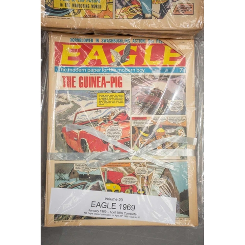 188 - A complete run of the first set of Eagle comics, (997 issues in 20 volumes), 1950-1969, to include i... 