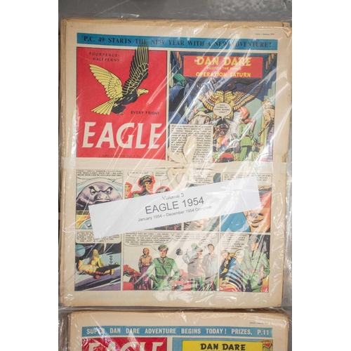 188 - A complete run of the first set of Eagle comics, (997 issues in 20 volumes), 1950-1969, to include i... 