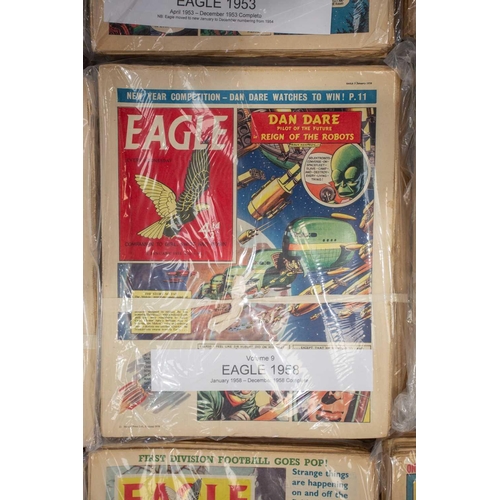 188 - A complete run of the first set of Eagle comics, (997 issues in 20 volumes), 1950-1969, to include i... 