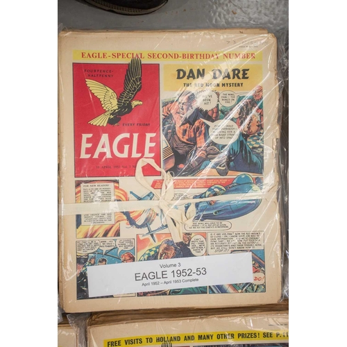 188 - A complete run of the first set of Eagle comics, (997 issues in 20 volumes), 1950-1969, to include i... 