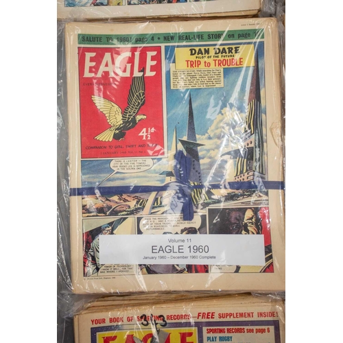 188 - A complete run of the first set of Eagle comics, (997 issues in 20 volumes), 1950-1969, to include i... 