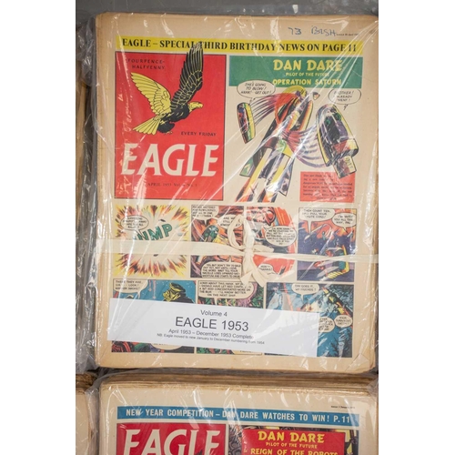 188 - A complete run of the first set of Eagle comics, (997 issues in 20 volumes), 1950-1969, to include i... 