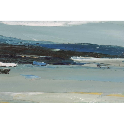 2 - † Donald McIntyre (1923-2009) British, 'The Estuary', oil on board, monogram signature to lower righ... 