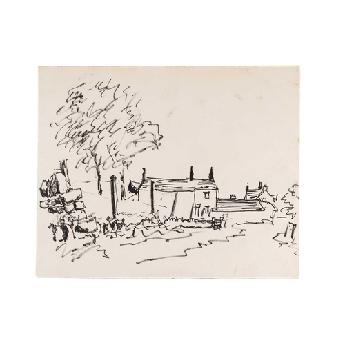 39 - † George Cunningham (1924-1996), Landscape with Sheffield in the distance, unsigned, watercolour, 24... 