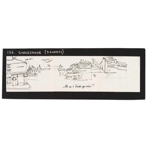 41 - † George Cunningham (1924 - 1996), panoramic views of Sheffield streets and the Peak District, en pl... 