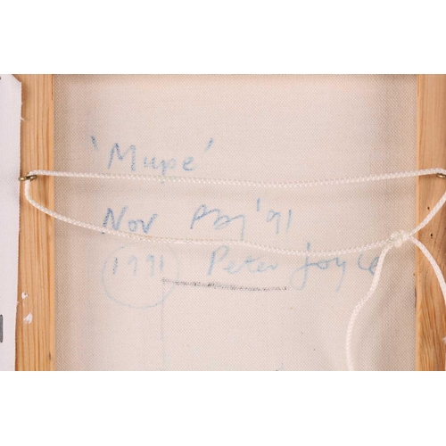 52 - † Peter Joyce (b.1964), 'Mupe', signed inscribed and dated November 1991 verso, acrylic on canvas, 3... 