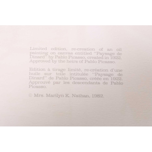 58 - † After Pablo Picasso (1881 - 1973) 'Paysage de Dinard', Picasso Estate Collection limited edition c... 