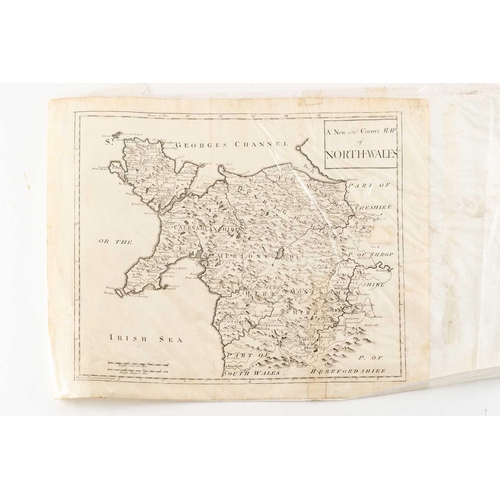 59 - A collection of five early unframed monochrome engraved maps, comprising 'Britannia Saxonica' by Rob... 