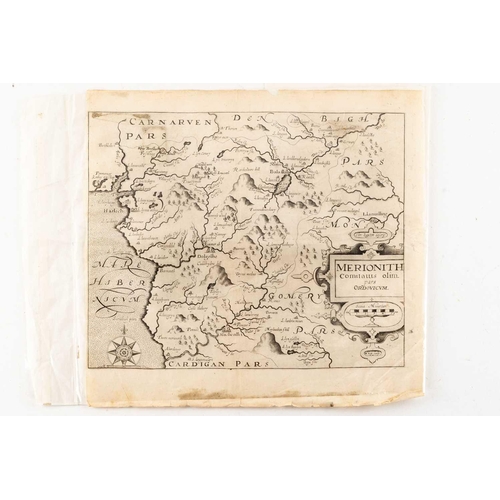 59 - A collection of five early unframed monochrome engraved maps, comprising 'Britannia Saxonica' by Rob... 