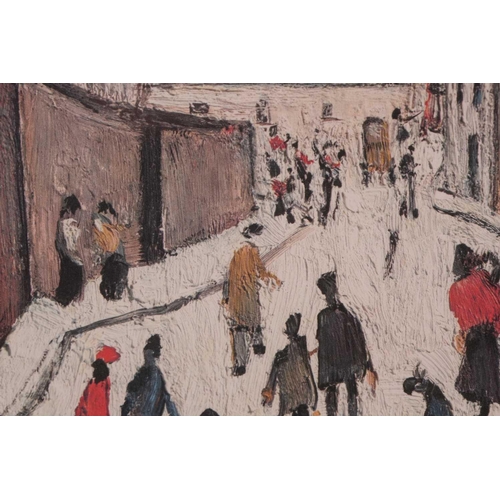 60 - † Laurence Stephen Lowry RA (1887-1976) British, 'Street Scene', limited edition print, pencil signe... 