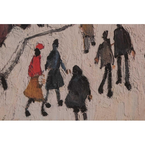 60 - † Laurence Stephen Lowry RA (1887-1976) British, 'Street Scene', limited edition print, pencil signe... 