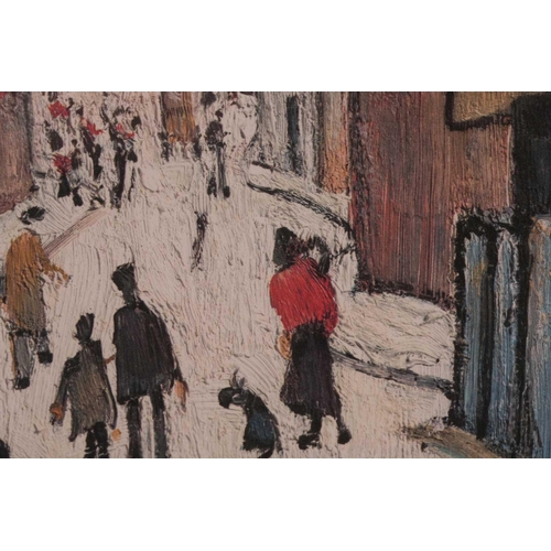 60 - † Laurence Stephen Lowry RA (1887-1976) British, 'Street Scene', limited edition print, pencil signe... 