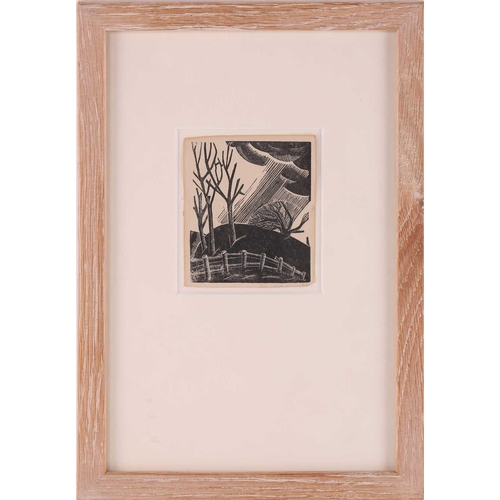 61 - † After David Jones (1895 - 1974), March, wood engraving, Wolseley Fine Arts label verso, 9 x 8 cm, ... 