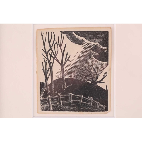 61 - † After David Jones (1895 - 1974), March, wood engraving, Wolseley Fine Arts label verso, 9 x 8 cm, ... 