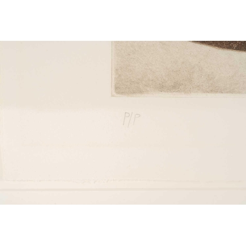 64 - † Victor Pasmore, Untitled 1974, monogrammed Printer's Proof, aquatint with etching and screenprint,... 