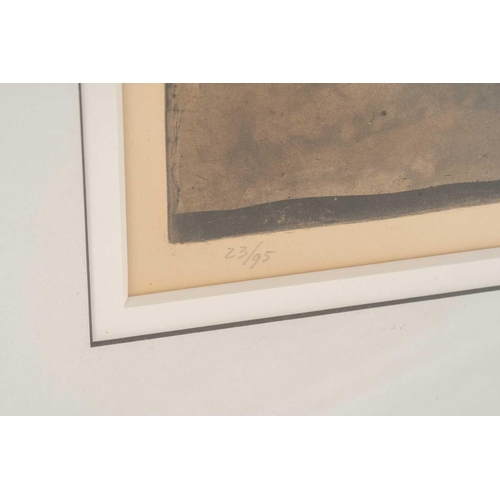 67 - † Johnny Friedlaender (1912 - 1992) German/French, 'Composition au Point Noir', signed in pencil and... 