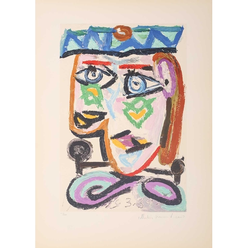 73 - † After Pablo Picasso (1881 - 1973) 'Femme au Beret', Picasso Estate Collection limited edition colo... 