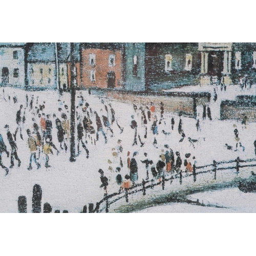 76 - † Laurence Stephen Lowry RA (1887-1976) British, 'An Industrial Town', limited edition print signed ... 