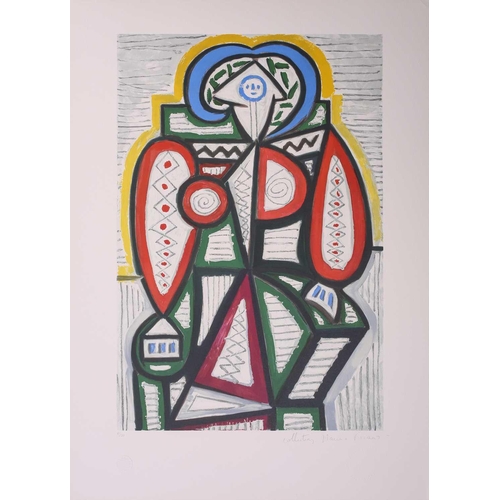 79 - † After Pablo Picasso (1881 - 1973) 'Femme Assise', Picasso Estate Collection limited edition colour... 