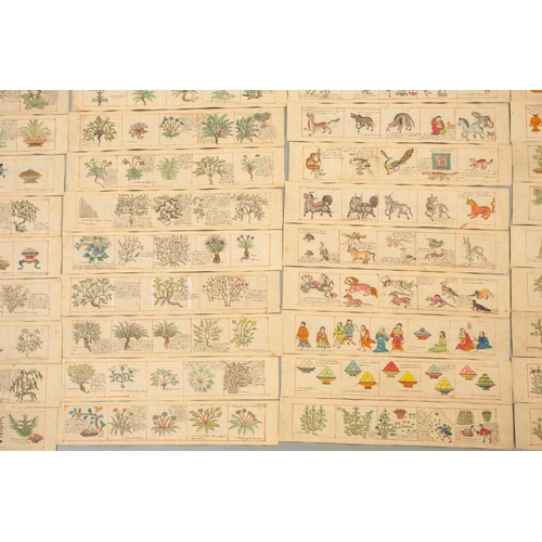 98 - A Tibetan medical manuscript rKyang-sel, early - mid 20th century, comprising ninety hand drawn and ... 