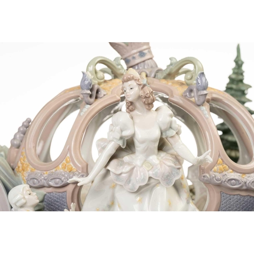 228 - A large and impressive Lladro figure group, 'Cinderella's Arrival' No 263 (edition of 1,500?) modell... 