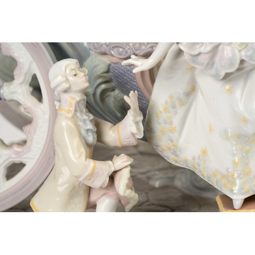 228 - A large and impressive Lladro figure group, 'Cinderella's Arrival' No 263 (edition of 1,500?) modell... 