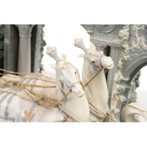 228 - A large and impressive Lladro figure group, 'Cinderella's Arrival' No 263 (edition of 1,500?) modell... 