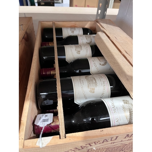 198 - A twelve bottle case of Chateau Margaux 1989 Premier Grand Cru Classé, ullage bottom of neck