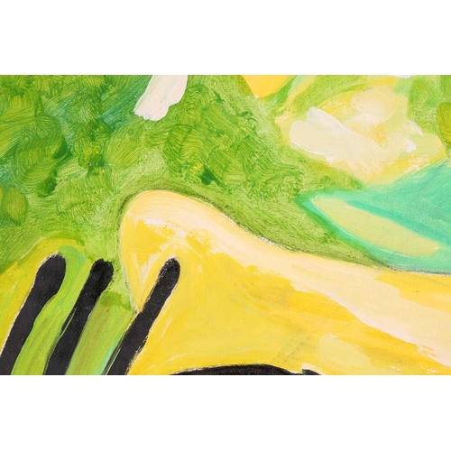 14 - † Art Derry (1930 - 1992) Trinidadian British, Abstract Landscape, inscribed faintly on the reverse,... 