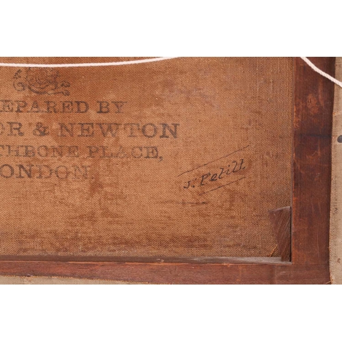 15 - Manner of Joseph Paul Pettitt (1812 - 1882), cattle grazing beneath a tree, a town in the distant, u... 