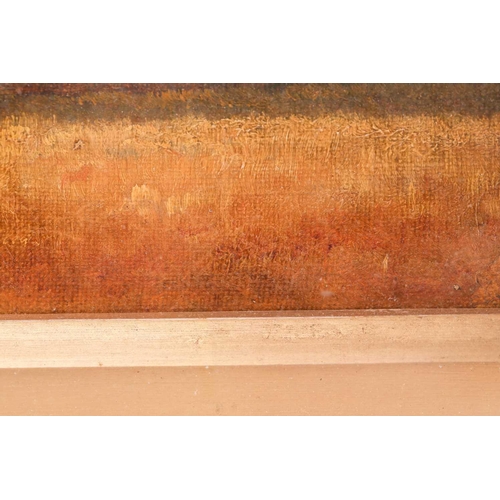 15 - Manner of Joseph Paul Pettitt (1812 - 1882), cattle grazing beneath a tree, a town in the distant, u... 