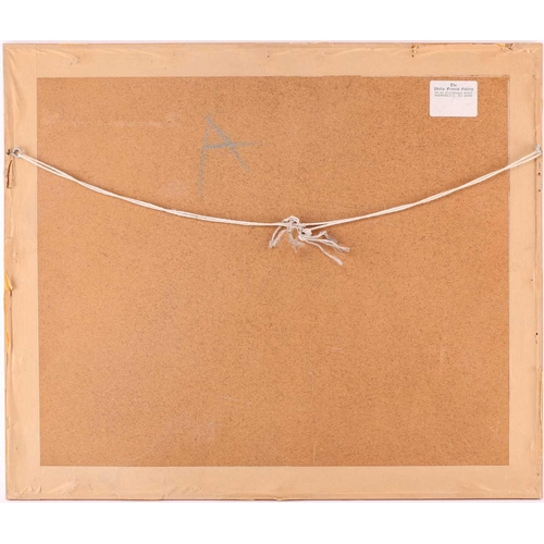 21 - † Pamela Townsend (1920-2019) British, 'Cyclists passing Christ's College, Cambridge', 'Bicycles lea... 