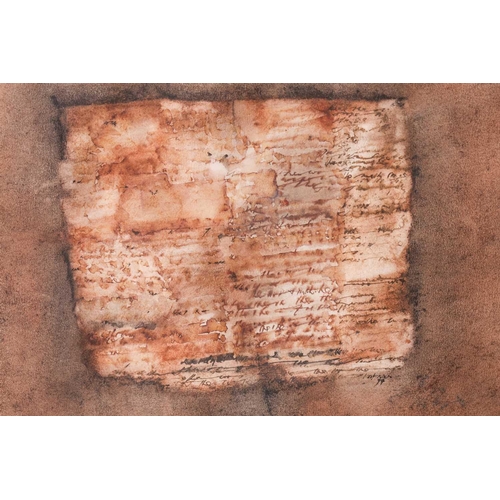 23 - Maliheh Afnan (1935-2016) Palestinian, 'My Kite' signed and dated lower right 99', mixed media on pa... 