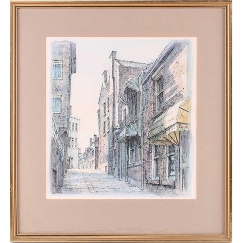 32 - Joyce Irwin (British, 20th century), The Top of Fig Tree Lane (Sheffield), Norfolk Row (Sheffield), ... 