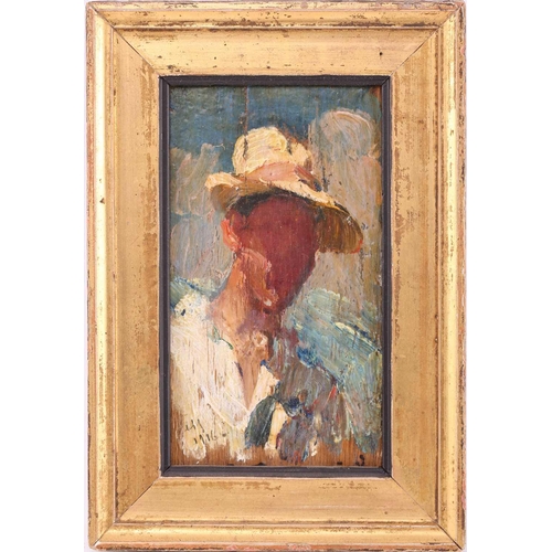 34 - Sergei Vasilievich Malyutin (Russian 1859 - 1937) 'Portrait of a Malevich', indistinctly signed and ... 