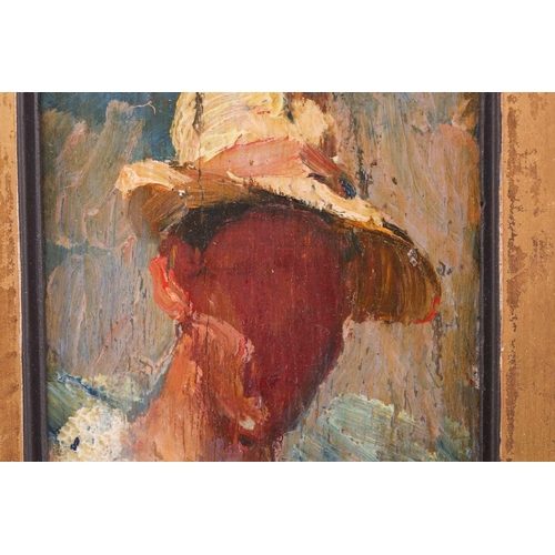 34 - Sergei Vasilievich Malyutin (Russian 1859 - 1937) 'Portrait of a Malevich', indistinctly signed and ... 