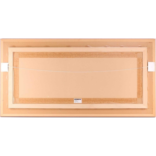 11 - † Kerry Darlington (b.1974), a large triptych, mixed media and resin on board, signed to right-hand ... 