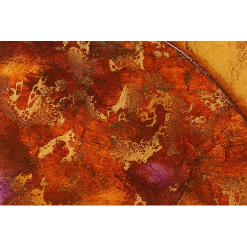 11 - † Kerry Darlington (b.1974), a large triptych, mixed media and resin on board, signed to right-hand ... 