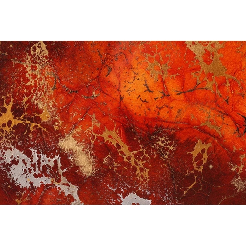 12 - † Kerry Darlington (b.1974), a forest landscape, mixed media and resin on board, signed to bottom ri... 