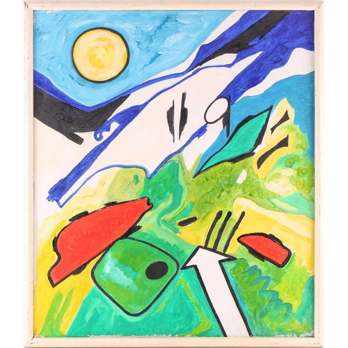 14 - † Art Derry (1930 - 1992) Trinidadian British, Abstract Landscape, inscribed faintly on the reverse,... 