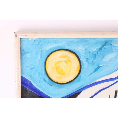 14 - † Art Derry (1930 - 1992) Trinidadian British, Abstract Landscape, inscribed faintly on the reverse,... 