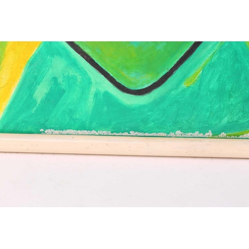 14 - † Art Derry (1930 - 1992) Trinidadian British, Abstract Landscape, inscribed faintly on the reverse,... 