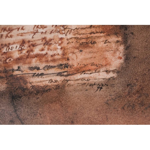 23 - Maliheh Afnan (1935-2016) Palestinian, 'My Kite' signed and dated lower right 99', mixed media on pa... 